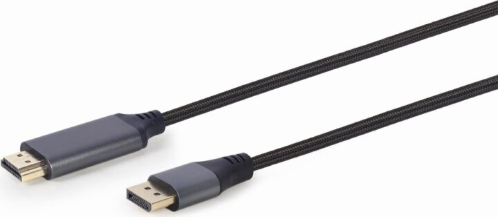 Gembird DisplayPort v1.2 - HDMI kábel 1.8m - Fekete