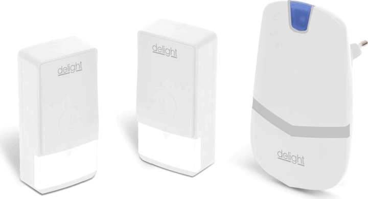 Delight 55343WH-2 Vezeték nélküli csengő - Fehér