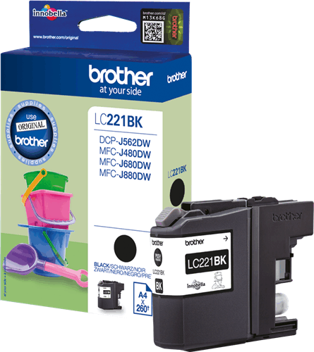 Brother LC-221BK Tintapatron Fekete Brother LC-221BK Tintapatron Fekete