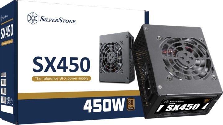 SilverStone 450W SX450-B 80+ Bronze tápegység SilverStone 450W SX450-B 80+ Bronze tápegység