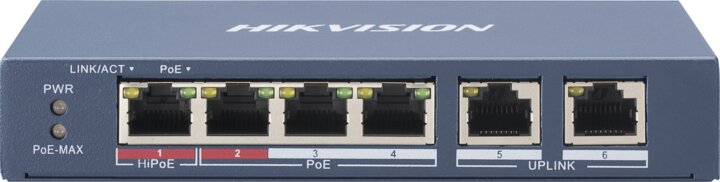 Hikvision DS-3E0106P-E/M PoE Switch Hikvision DS-3E0106P-E/M PoE Switch
