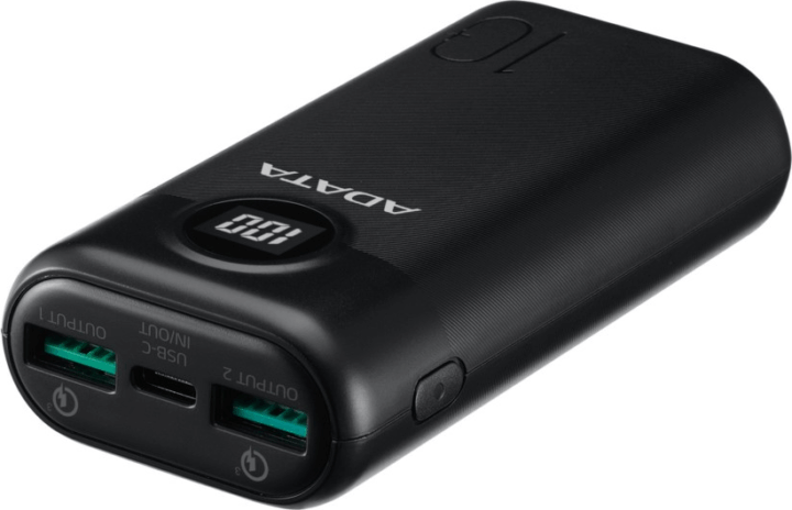 Adata P10000QCD Powerbank 10000mAh 18W (1,5-3A / 5-12V) - Fekete Adata P10000QCD Powerbank 10000mAh 18W (1,5-3A / 5-12V) - Fekete