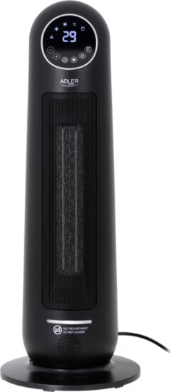 Adler AD 7731 Szabadonálló Elektromos Kerámia hősugárzó 2200W - Fekete
