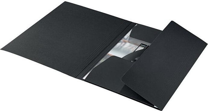 Leitz Recycle A4 Karton pólyás dosszié mappa - Fekete