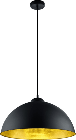 TRIO 308000132 Romino II 60W E27 függesztett lámpatest - Fekete