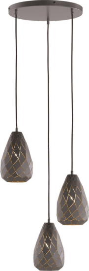 TRIO 301300342 Onyx 3x E27 függesztett lámpatest - Antracit