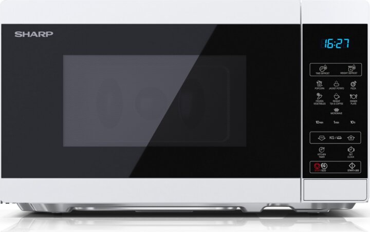 Sharp YC-MS02EW Mikrohullámú sütő - Fehér/Fekete