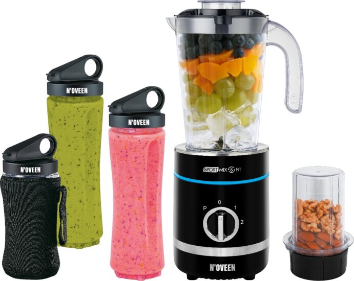 N'oveen Sport Mix & Fit SB2000 X-LINE Turmixgép - Fekete N'oveen Sport Mix & Fit SB2000 X-LINE Turmixgép - Fekete