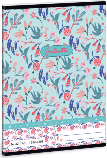 Ars Una Jardinette 32 lapos A5 1.osztályos vonalas füzet