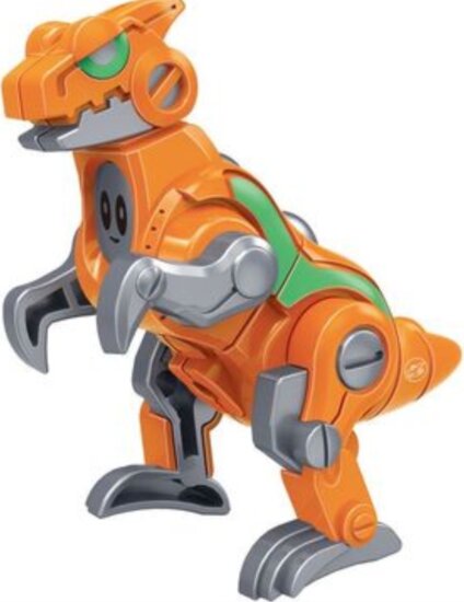 Dínómorfer Raptor figura - Narancssárga