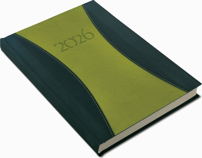 Realsystem PrémiumA A5 2026 Napi naptár - Zöld