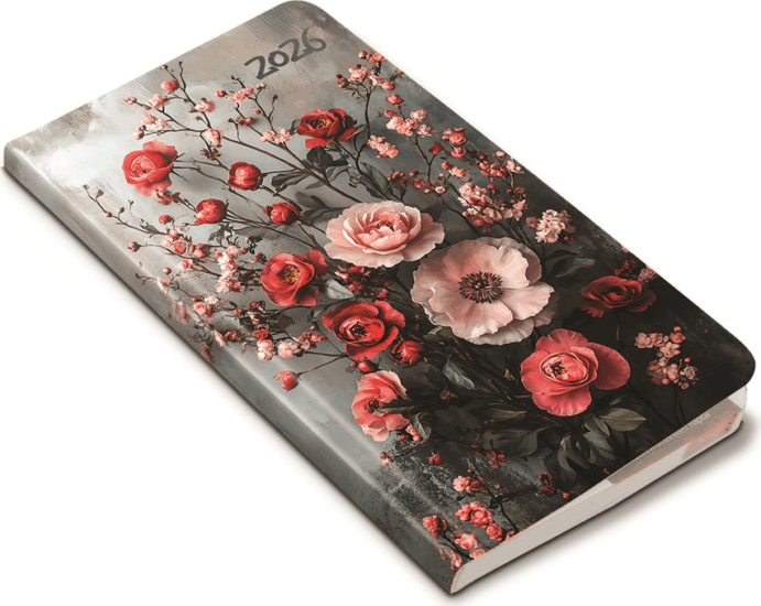 Realsystem Flexi 165 x 90mm 2026 Zsebnaptár - Romantic