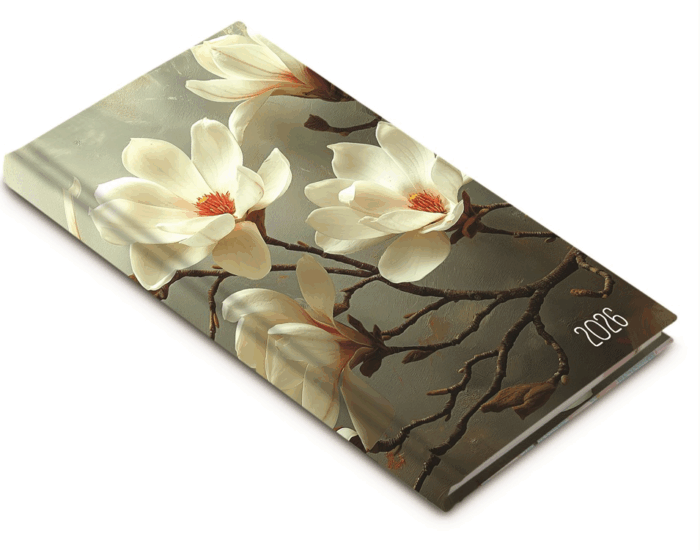 Realsystem Picture 165 x 90mm 2026 Zsebnaptár - Magnólia