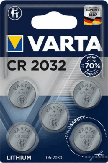 Varta LITHIUM Coin CR2032 Gombelem (5 db / csomag)