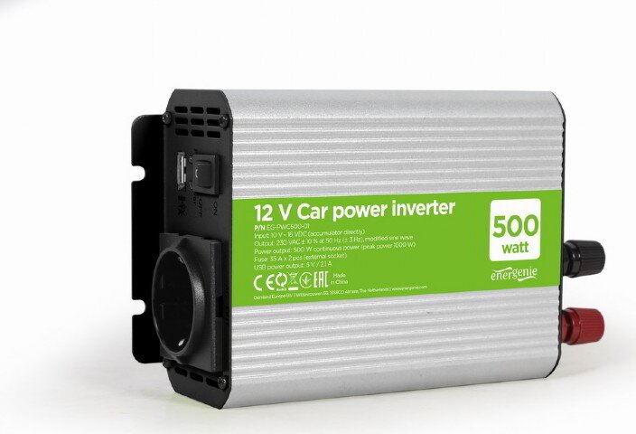 Gembird EG-PWC500-01 Autós inverter 12V / 500W