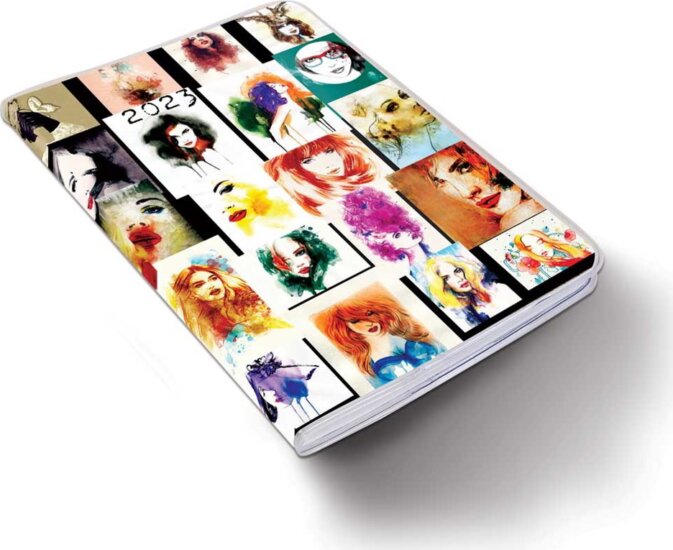 Realsystem Fiestina Light B6 2023 Zsebnaptár - Akvarell