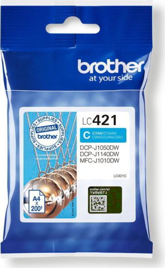 Brother LC-421C Eredeti Toner Cián