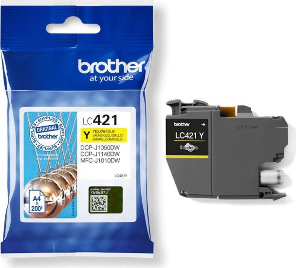 Brother LC-421Y Eredeti Tintapatron Sárga Brother LC-421Y Eredeti Tintapatron Sárga