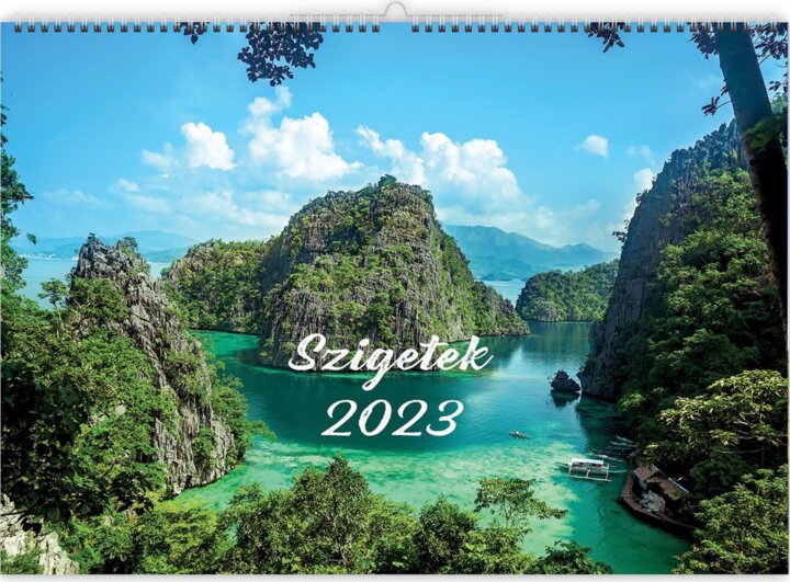 Realsystem Szigetek 460 x 320mm 2023 Falinaptár