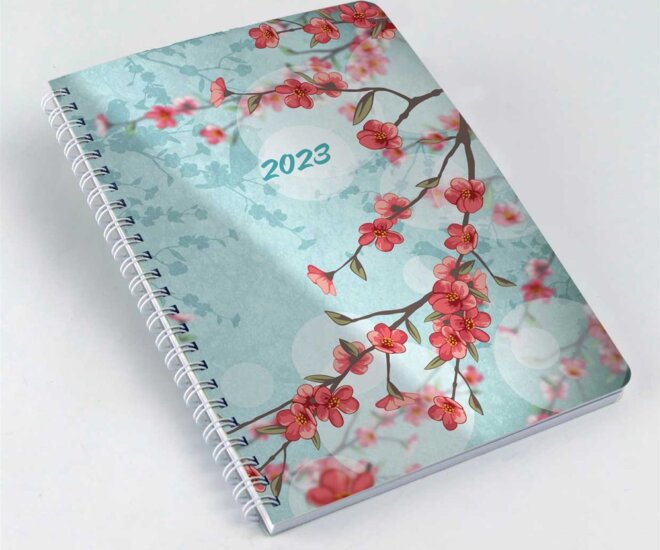 Realsystem SP1 A5 2023 Heti naptár - Cseresznyevirág