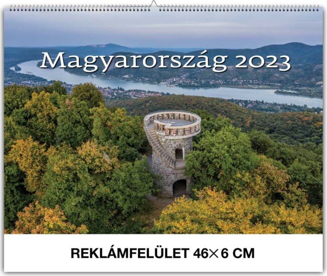Realsystem Magyarország 460X320mm 2023 Falinaptár