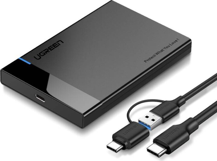 UGREEN US221 2.5" USB 3.0 Külső HDD ház - Fekete UGREEN US221 2.5" USB 3.0 Külső HDD ház - Fekete