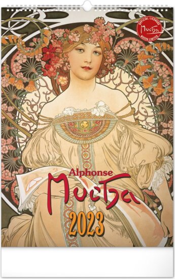 Realsystem 330 x 460mm 2023 Falinaptár - Alphonse Mucha