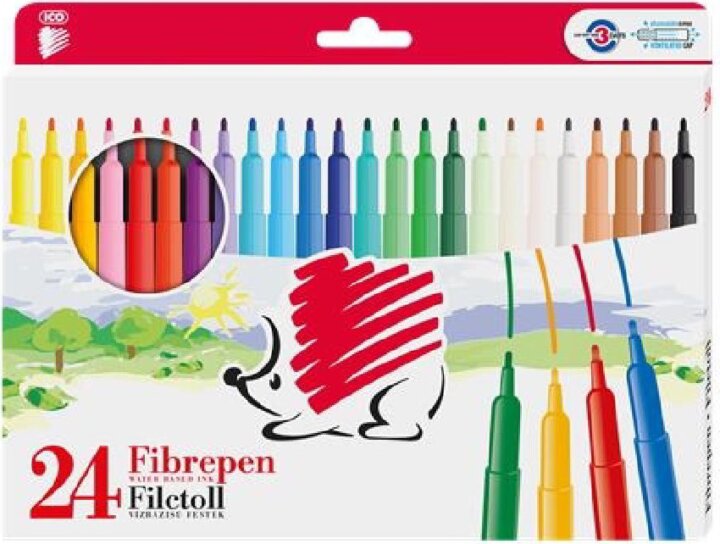 ICO Süni 300 D24 1 mm Rostiron készlet - Vegyes színek (24 db / csomag)