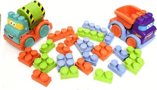 Roo Crew Járműkészlet hanggal és építőkockákkal