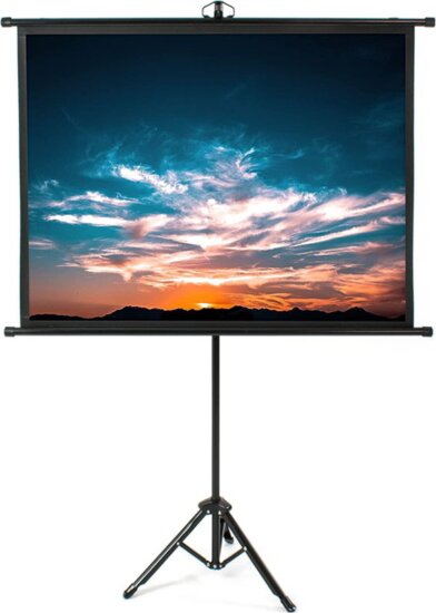 Medium Tripod Vetítővászon állvánnyal (244x244 cm 1:1) Matt fehér