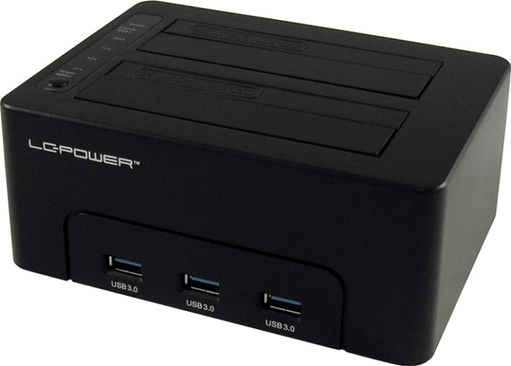 LC-Power LC-DOCK-U3-HUB HDD Dokkoló és klónozó állomás (USB 3.0 - SATA) LC-Power LC-DOCK-U3-HUB HDD Dokkoló és klónozó állomás (USB 3.0 - SATA)