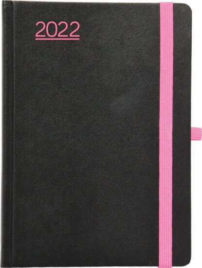 Toptimer Nero A5 2026 Napi naptár - Fekete/pink