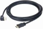 Gembird 90 fokos HDMI apa-apa kábel aranyozott csatlakozóval 3m