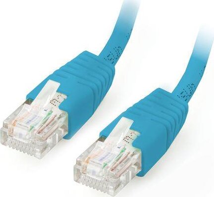 Equip U/UTP Cat6 lapos patch kábel 5.0m kék