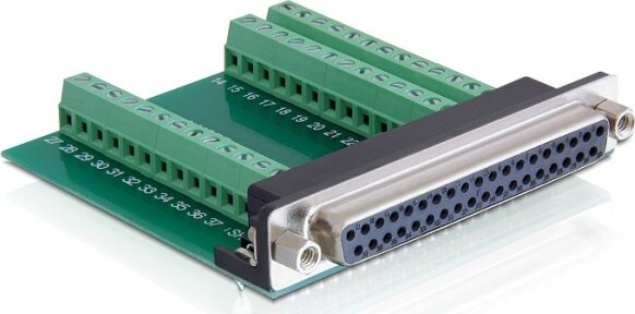 Delock 65319 Sub-D 37pin anya > Terminal Block 39pin adapter