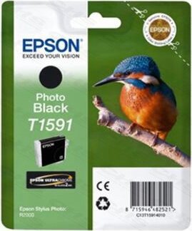 Epson T1591 Eredeti Tintapatron Fekete Epson T1591 Eredeti Tintapatron Fekete
