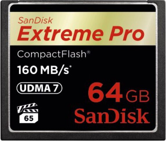 Sandisk 64GB Extreme PRO CompactFlash memória kártya