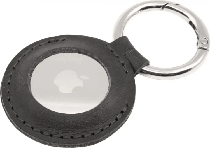 Fixed Apple AirTag Bőr tok - Fekete Fixed Apple AirTag Bőr tok - Fekete