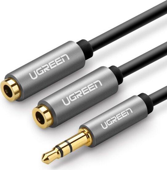 UGREEN 10532 Jack kábel 0.2m (3.5mm Jack apa - 2x 3.5mm Jack anya)
