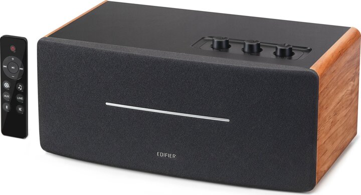 Edifier D12 2.0 hangszóró - Fekete / Fa