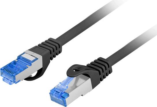 Lanberg S/FTP CAT6a Patch kábel 10m Fekete