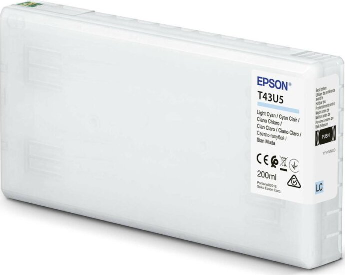 Epson T43U5 Eredeti Tintapatron Világos Cián Epson T43U5 Eredeti Tintapatron Világos Cián