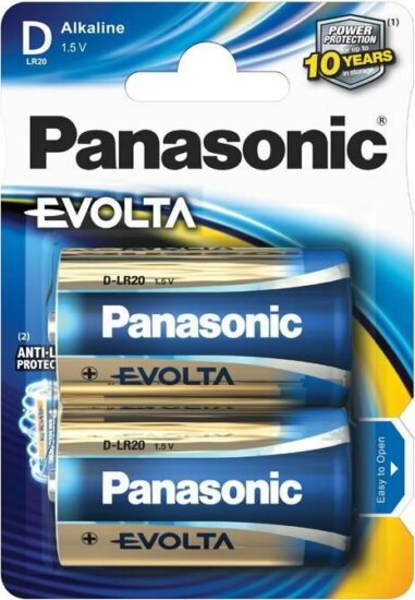 Panasonic LR20EGE/2BP Evolta Mono Elem (2db/csomag)