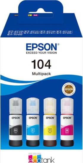 Epson EcoTank T104 Eredeti Tintatartály Multipack
