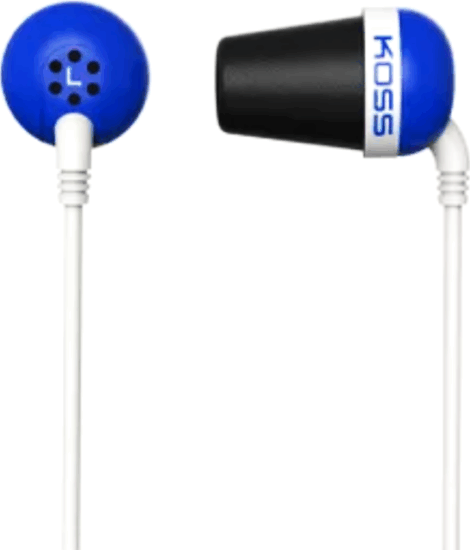 Koss Plug Colors In-ear Fülhallgató - Kék/Fehér Koss Plug Colors In-ear Fülhallgató - Kék/Fehér