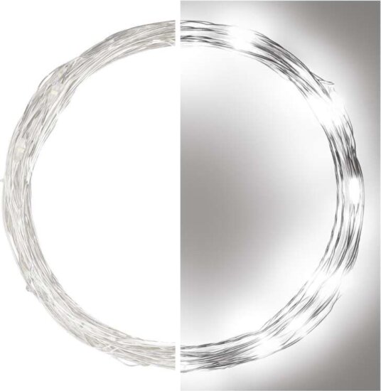 Emos D3AC06 Beltéri LED fényfüzér 0,9m - Hideg fehér