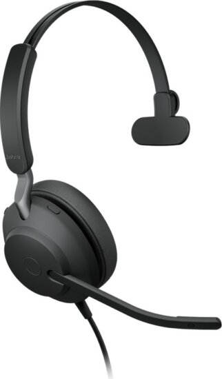 Jabra Evolve2 40 (UC, USB-A) Mono Headset - Fekete