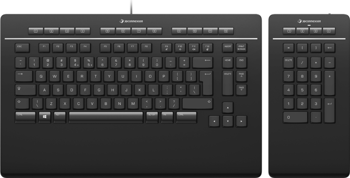 3D Connexion Keyboard Pro USB/Wireless Billentyűzet + Numpad - Angol (US)