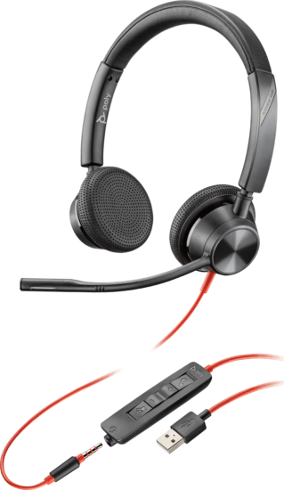 Plantronics Blackwire C3325 USB-C Stereo Headset - Fekete Plantronics Blackwire C3325 USB-C Stereo Headset - Fekete