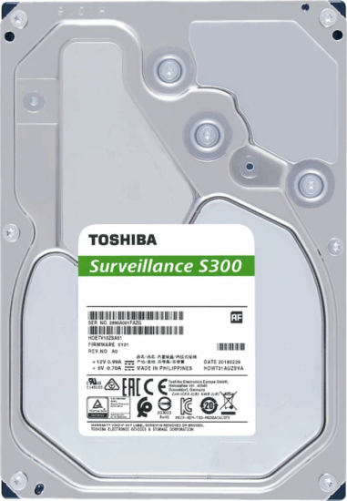 Toshiba 4TB SMR S300 Surveillance SATA3 3.5" DVR HDD (Bulk)
